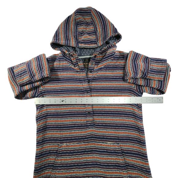 Burton Durable Goods Hoodie Large Multi Striped Pullover Snowboard Winter Grunge - Picture 8 of 11